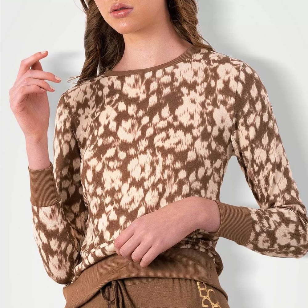 BCBG Floral Motif Pajama Top